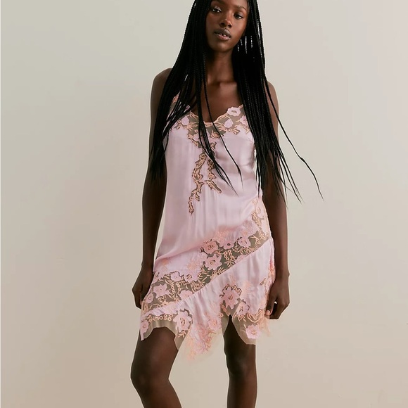 Free People Dresses & Skirts - Free People Mystic Groove Mini Slip Dress Size Medium NWT
